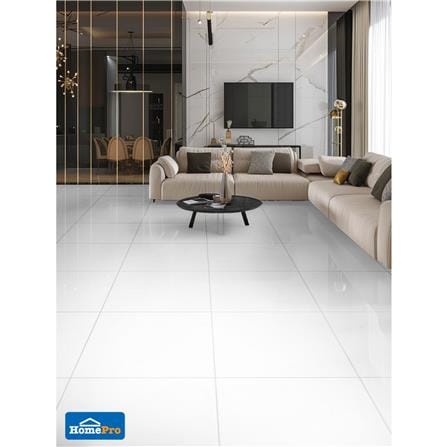 กระเบื้องพื้นพอร์ซเลน 60x60 ซม. TARA ทริปเปิ้ล ขาว II A 1.44 ตร.ม._1