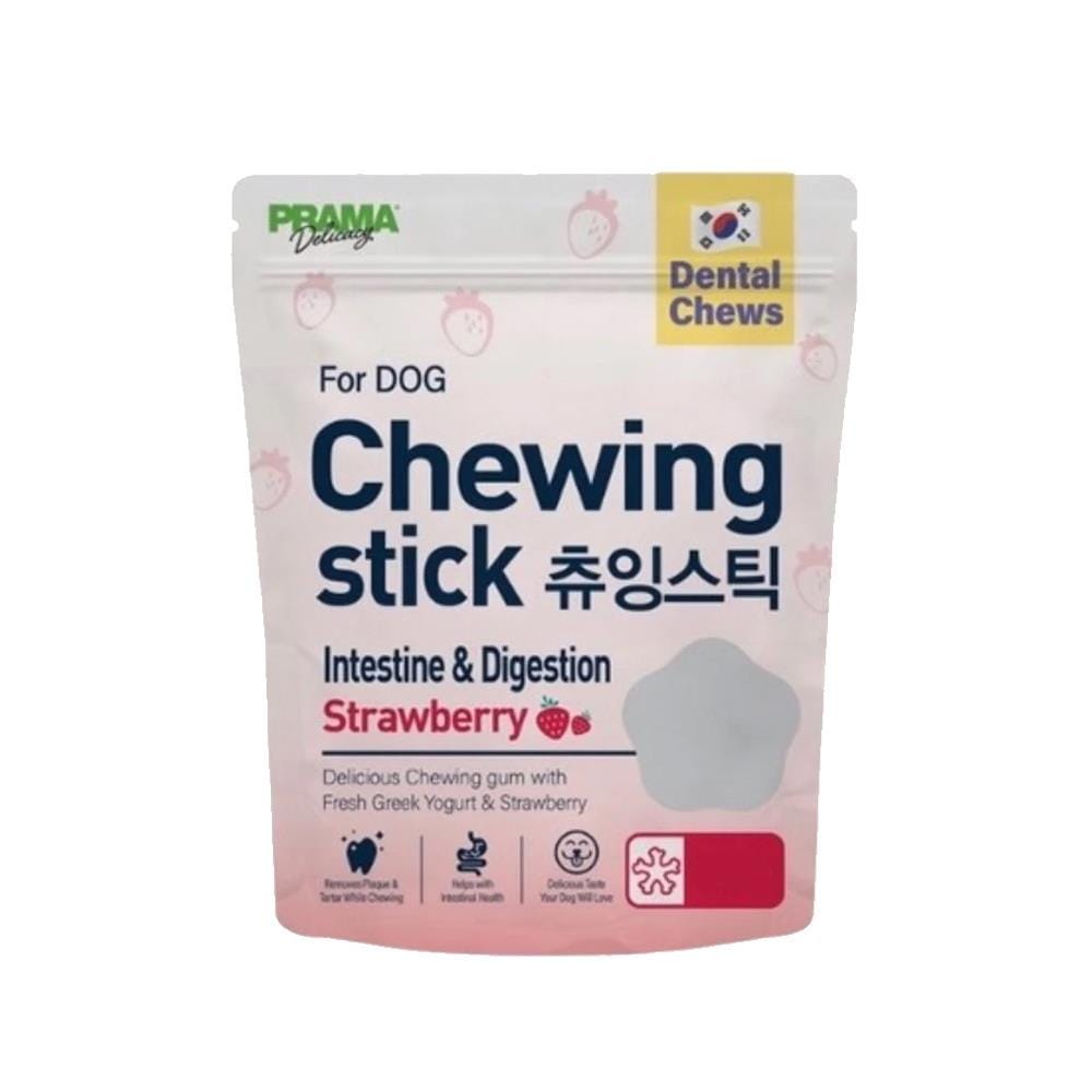 ขนมขัดฟันสุนัข PRAMA CHEWING STICK STRAWBERRY 120 ก.
