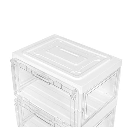 กล่องรองเท้า 2 ช่อง มีไฟ STACKO LAMUZ 38.5x29.5x43 ซม. สีขาว/ใส_5