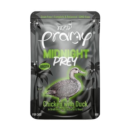 อาหารเปียกแมว PRAMY MIDNIGHT PREY CHICKEN WITH DUCK 80 ก._0
