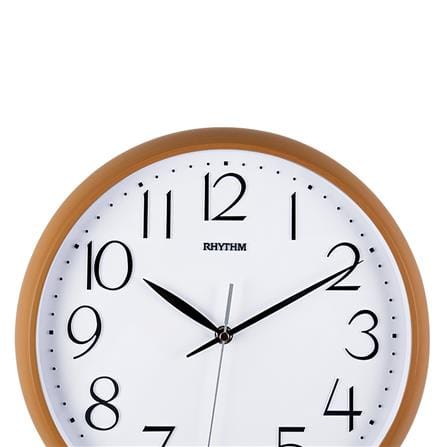นาฬิกาแขวน RHYTHM CMG578NR07 12.5 นิ้ว สีน้ำตาลอ่อน_1
