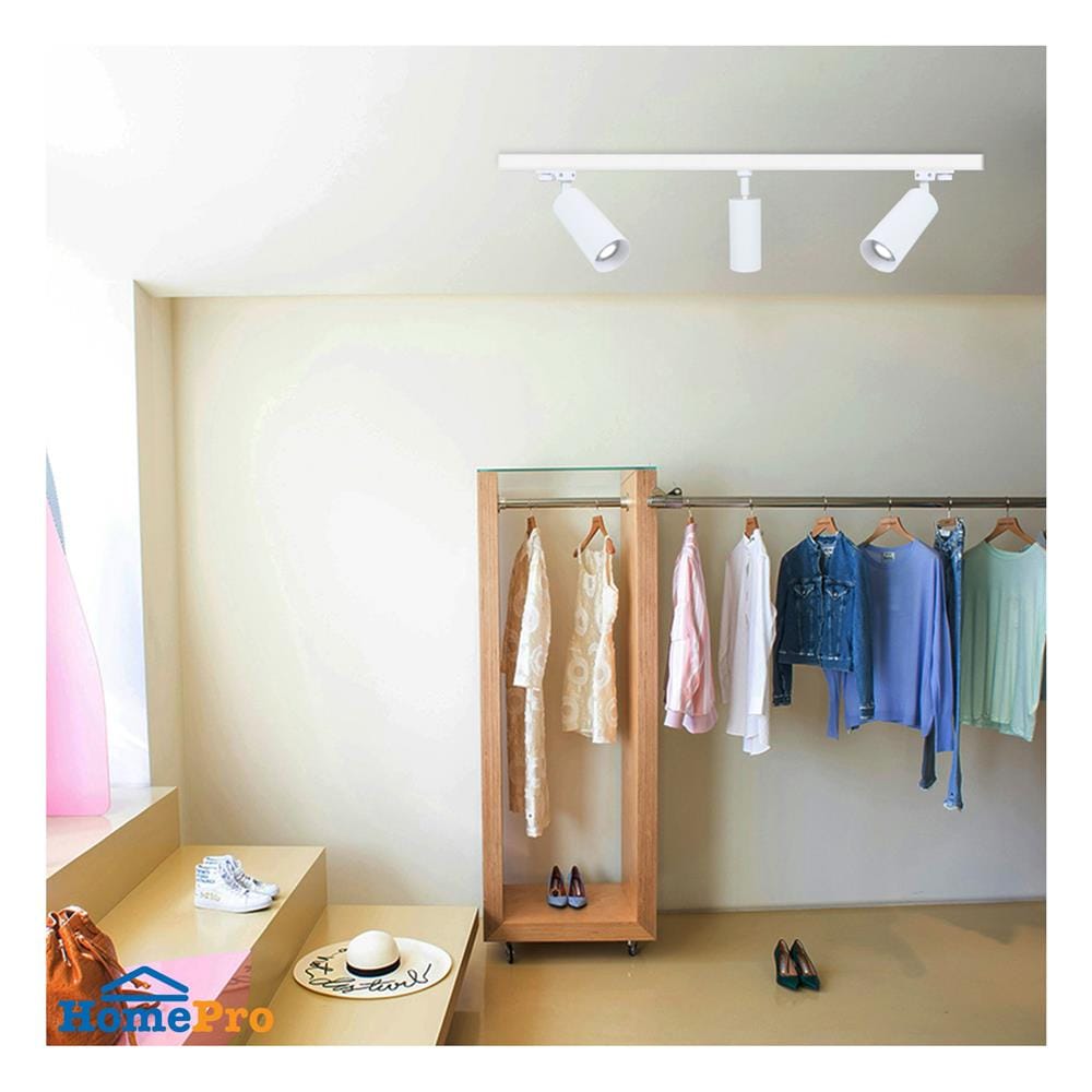 แทรคไลท์ ติดราง GU10 L&E 17-01081 สีขาว