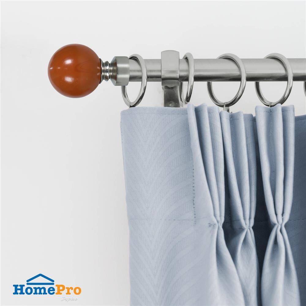 หัว-ท้ายรางม่าน HOME LIVING STYLE DEMBEL 25 มม. สีน้ำตาล แพ็ก 2 ชิ้น