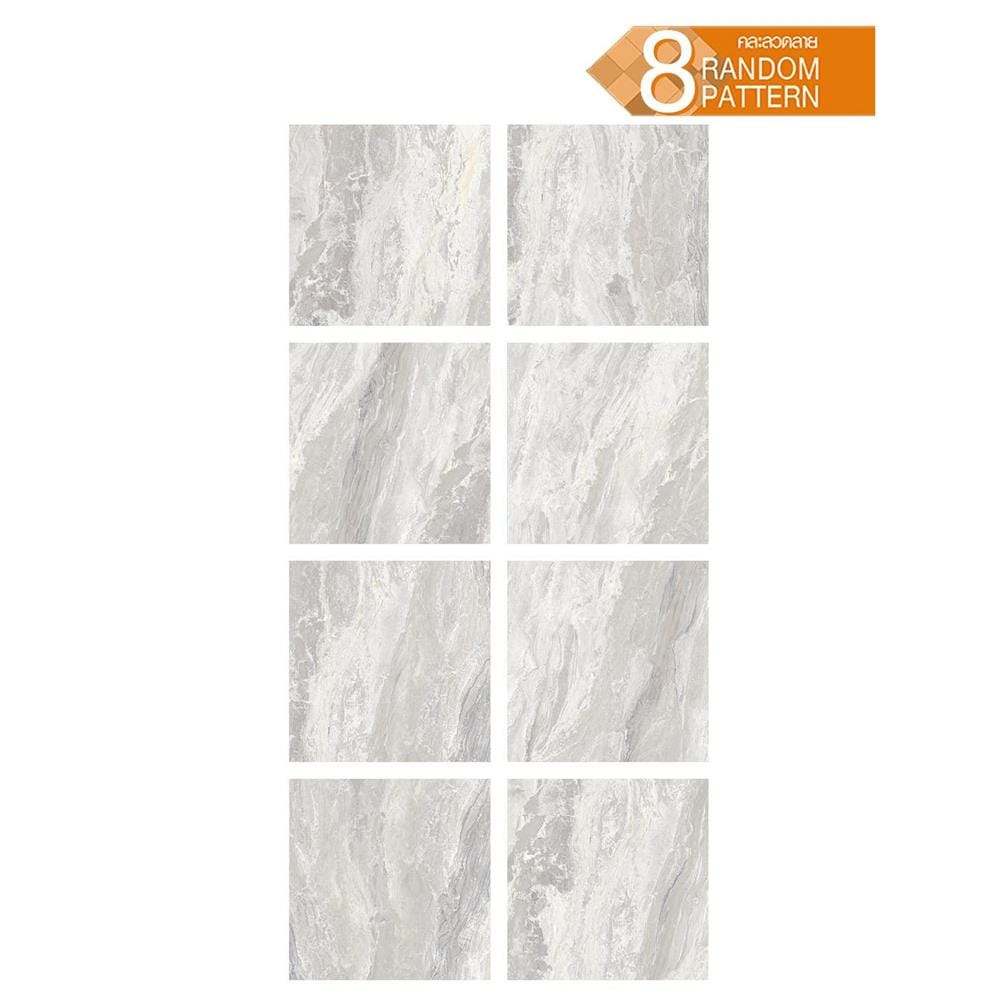 กระเบื้องพื้นพอร์ซเลน 80x80 ซม. TARA เฟอร์กัส เกรย์ A 1.92 ตร.ม.
