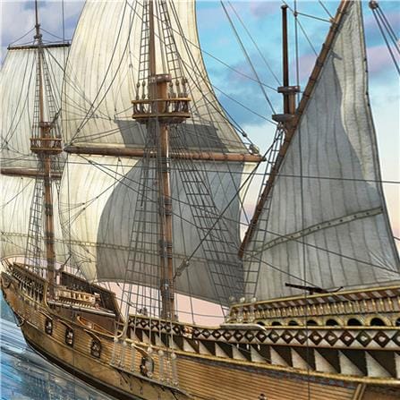 กระเบื้องผนังภาพชุด 10x16 นิ้ว ARTE สำเภารุ่งเรือง_1