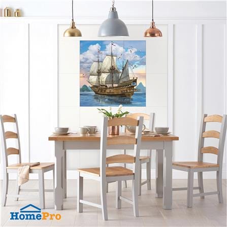 กระเบื้องผนังภาพชุด 10x16 นิ้ว ARTE สำเภารุ่งเรือง_8