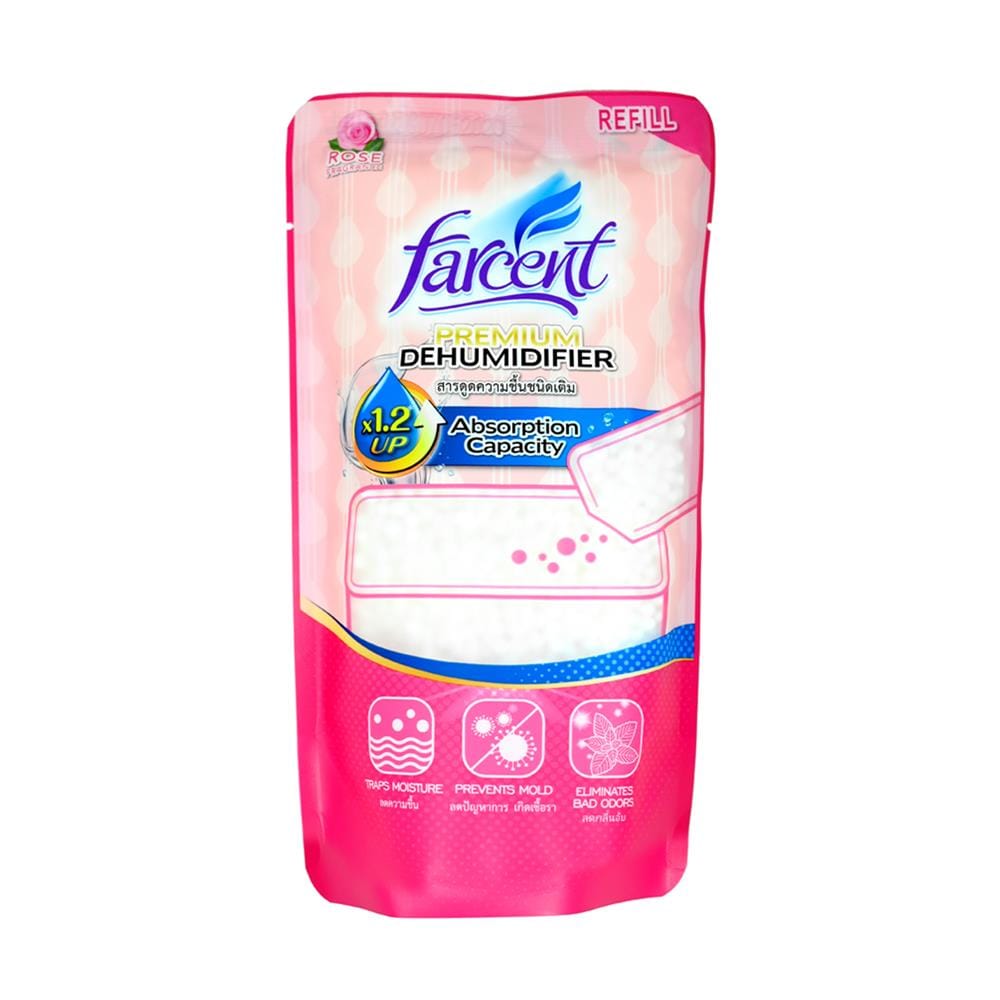 รีฟิลสารดูดความชื้น FARCENT ROSE 350 กรัม แพ็ก 3 ชิ้น