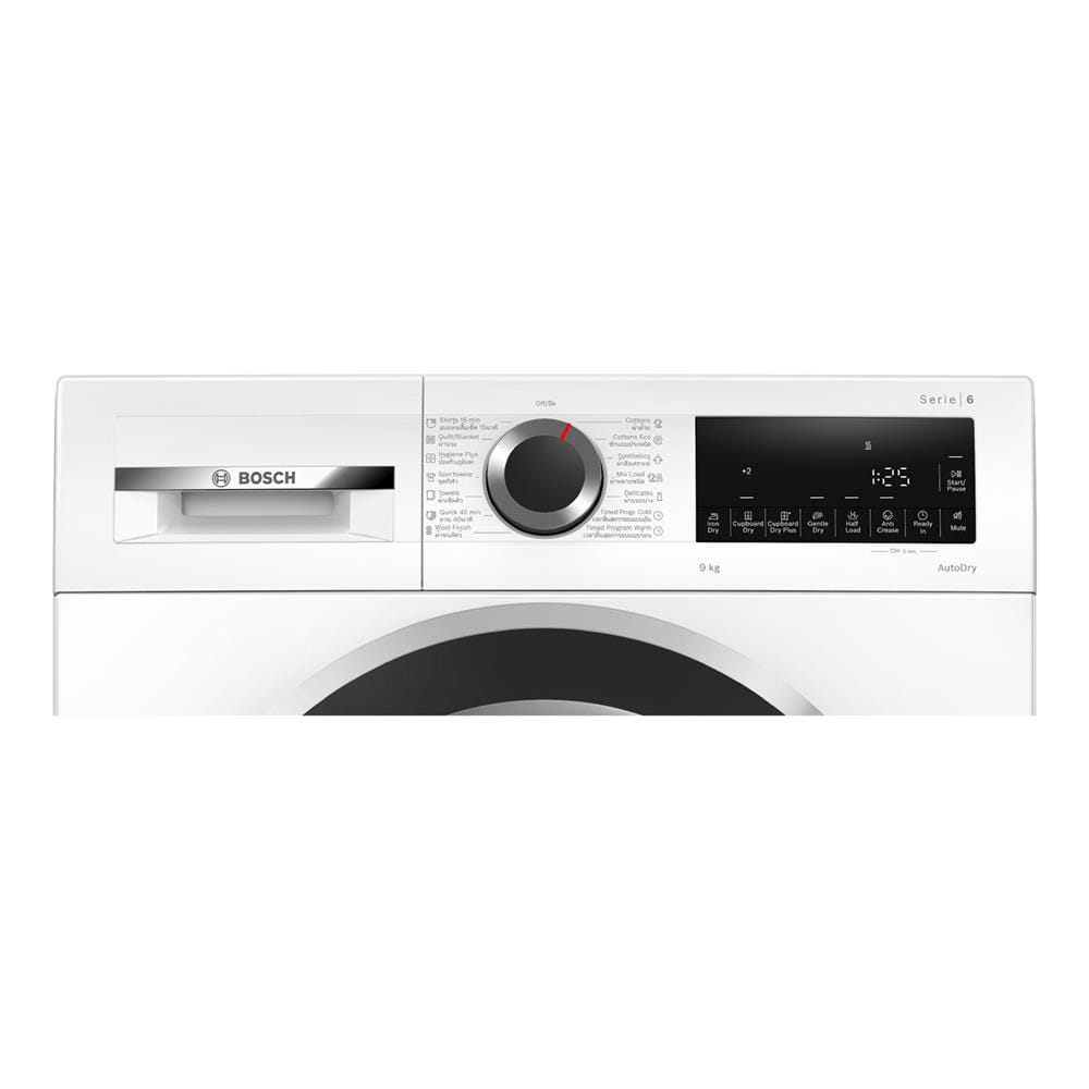 เครื่องอบผ้าฝาหน้า BOSCH WPG24100TH 9 กก.
