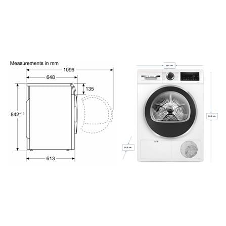 เครื่องอบผ้าฝาหน้า BOSCH WPG24100TH 9 กก._4