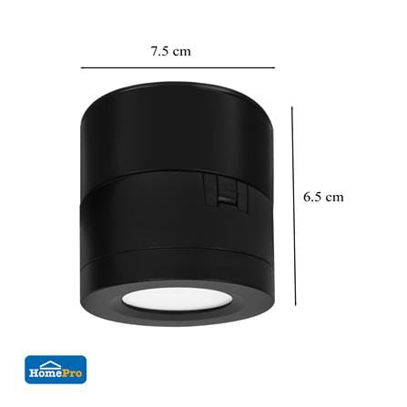 ดาวน์ไลท์ LED CARINI ZR-DP11-1 3 นิ้ว 8 วัตต์ DAYLIGHT/COOL WHITE/WARM WHITE สีดำ_4