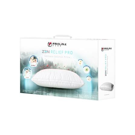 หมอนหนุน ไมโครไฟเบอร์ FROLINA ZEN RELIEF PRO FIRM 19x29 นิ้ว สีขาว_4