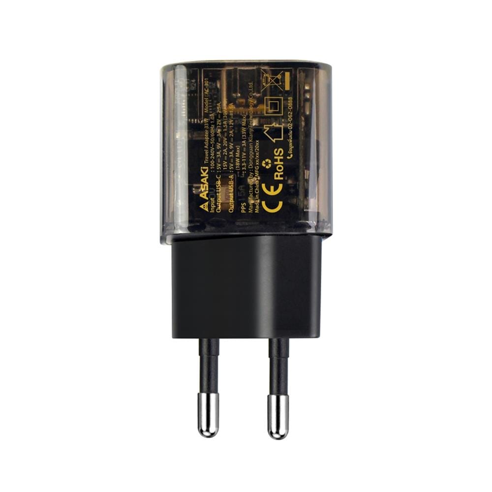 อะแดปเตอร์ USB-A และ USB-C ASAKI A2431D 33W