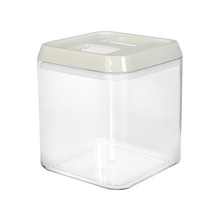 ขวดโหลเหลี่ยม PS ฝาบีบ KECH WRING 1 ลิตร สีขาว/ใส_1