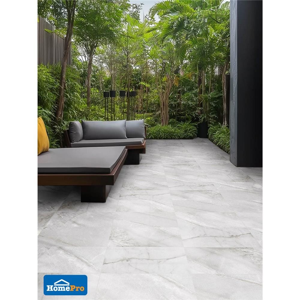 กระเบื้องพื้นพอร์ซเลน 30x60 ซม. TARA มอลดาไวต์ เทา 1.44 ตร.ม.