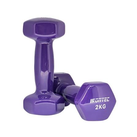 ดัมเบลหุ้มไวนิล IRONTEC 2 กก. สีม่วง_3