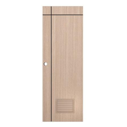 ประตูห้องน้ำ UPVC PARAZZO PUL-B06 70X200 ซม. สีบีช เจาะลูกบิด