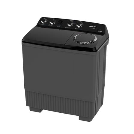 เครื่องซักผ้า 2 ถัง SHARP ES-TW130BK 13 กก. สีดำ_1
