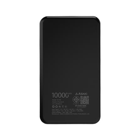 แบตเตอรี่สำรอง ASAKI A-B3567W 10000 MAH สีดำ_2
