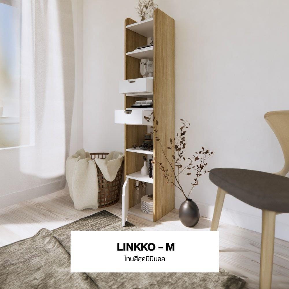 ชั้นวางของผสม 6 ชั้น KONCEPT LINKKO-L 19209992 30 ซม. สีลินด์เบิร์ก/ขาว