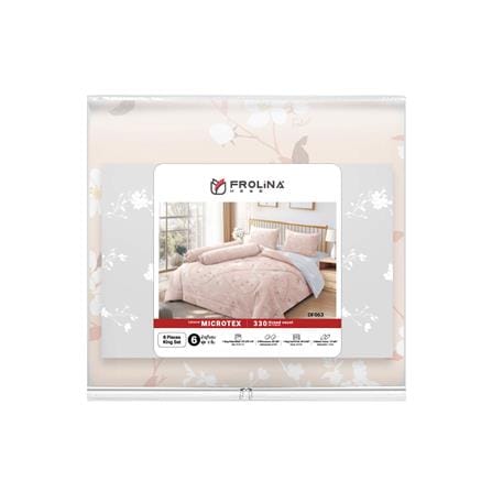 ชุดผ้าปูที่นอน 6 ฟุต 6 ชิ้น FROLINA MICROTEX DF063_4