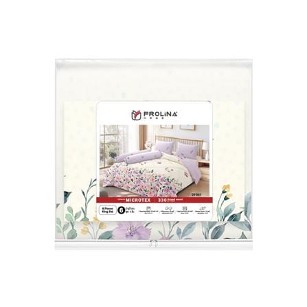 ชุดผ้าปูที่นอน 6 ฟุต 6 ชิ้น FROLINA MICROTEX DF061_4