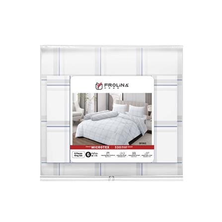 ชุดผ้าปูที่นอน 6 ฟุต 6 ชิ้น FROLINA MICROTEX DF062_4