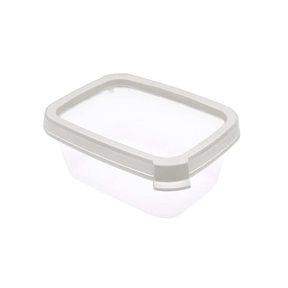 กล่องอาหารเหลี่ยม 0.2 ลิตร KECH NEAT สีเทา (แพ็ก 2 ชิ้น)