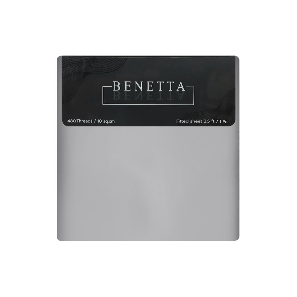 ผ้าปูที่นอน 3.5 ฟุต BENETTA ELEGANCE สี GREY