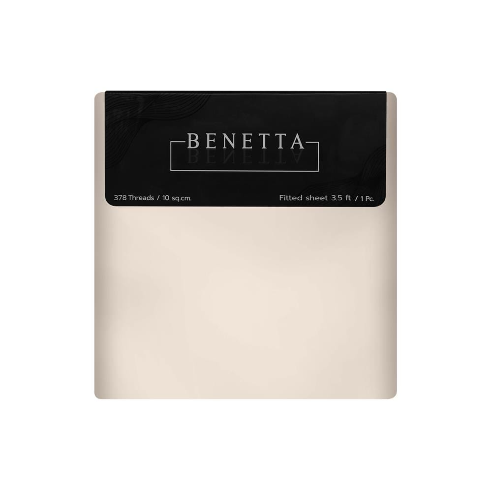 ผ้าปูที่นอน 3.5 ฟุต BENETTA MIST สี BEIGE