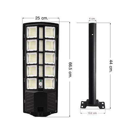 ไฟถนน SOLAR EVE 201972 500 วัตต์ DAYLIGHT สีดำ_2