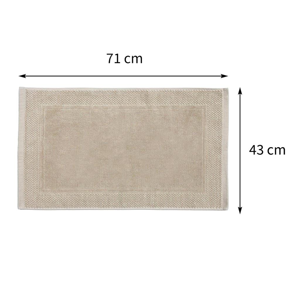 พรมขนหนู HOME LIVING STYLE ELITE 17X28 นิ้ว สีเบจ