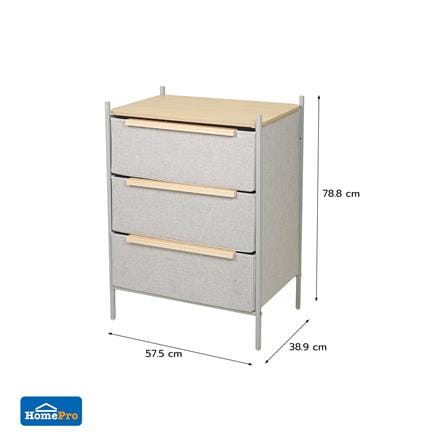 ชั้นลิ้นชักผ้า 3 ชั้น STACKO JAZE 57.5X38.9X78.8 ซม. สีเทา_6
