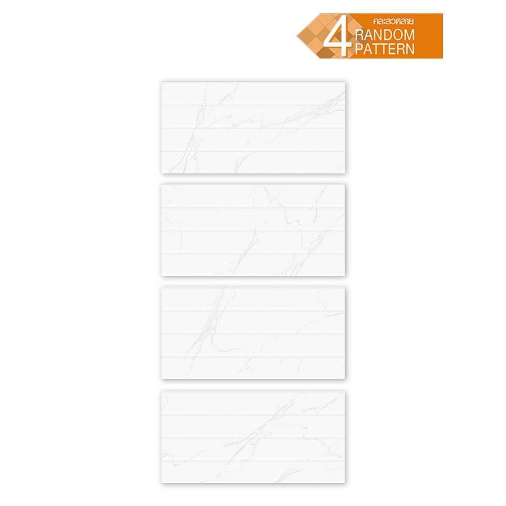 กระเบื้องผนัง 30x60 ซม. TARA แม็กนัส เชส ไวท์ 1.44 ตร.ม.