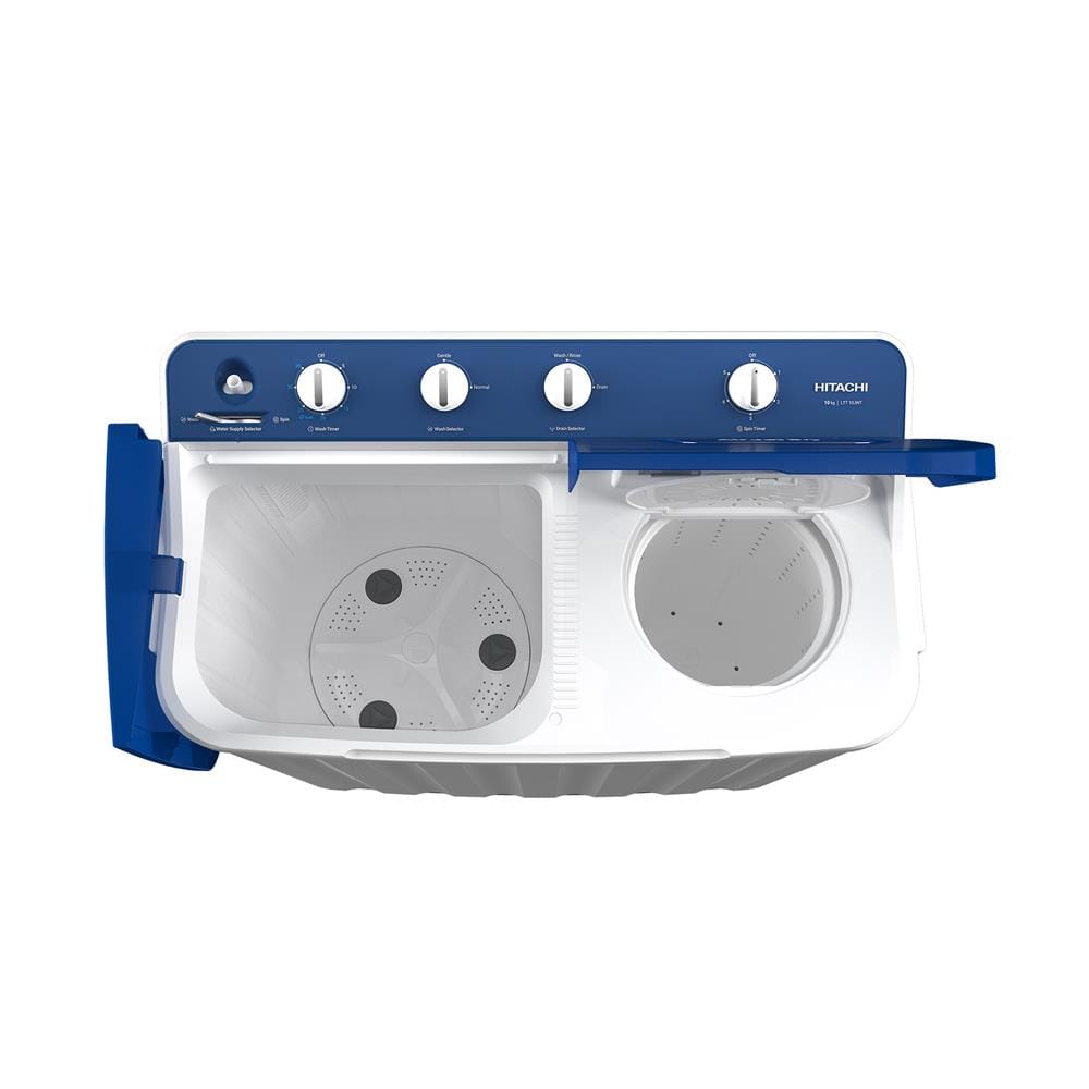 เครื่องซักผ้า 2 ถัง HITACHI LTT 10JWT PFB 10 กก. สีขาวฟ้า