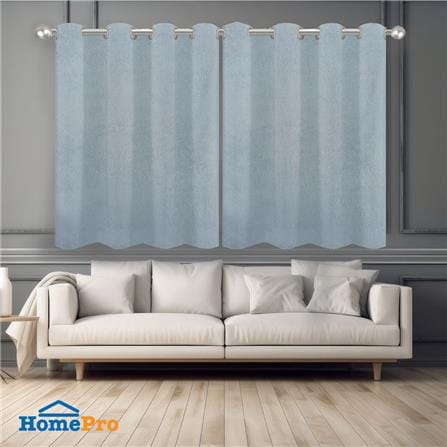 ผ้าม่าน EYELET HOME LIVING STYLE RIGO UV 140X160 ซม. สีฟ้า_3