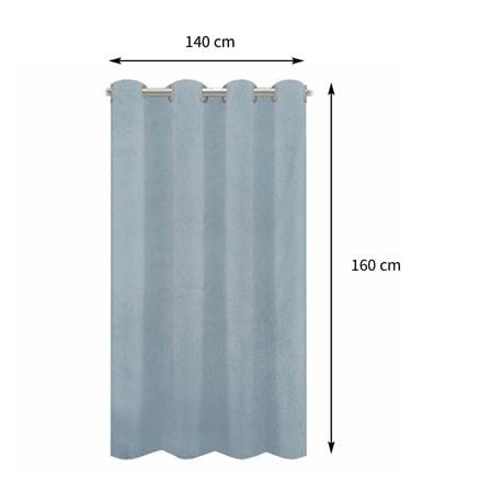 ผ้าม่าน EYELET HOME LIVING STYLE RIGO UV 140X160 ซม. สีฟ้า_5