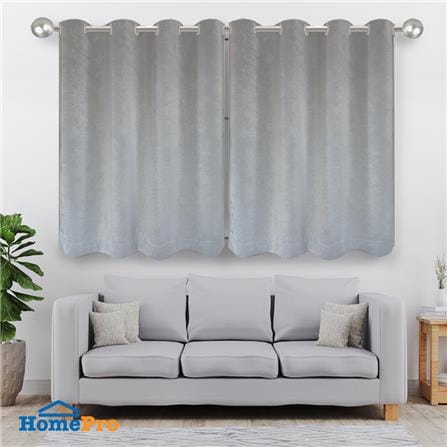 ผ้าม่าน EYELET HOME LIVING STYLE WELL UV 140X160 ซม. สีเทา_4