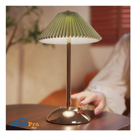 ไฟตั้งโต๊ะ LED CARINI T230690 3 วัตต์ สีเขียว/ทอง_7