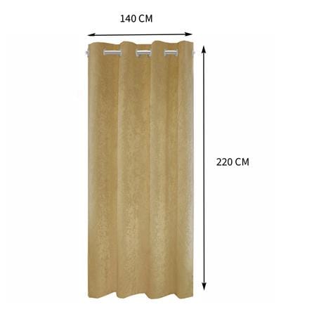 ผ้าม่าน EYELET HOME LIVING STYLE WELL UV 140X220 ซม. สีน้ำตาล_6