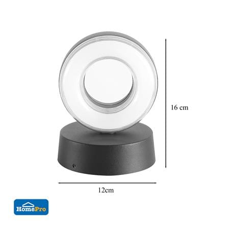 ไฟกิ่งภายนอก LED CARINI BO-G0021Q 9 วัตต์ WARM WHITE สีดำ_6