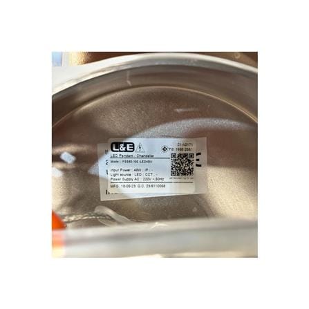 ไฟช่อ LED L&E 01-A0171 48 วัตต์ WARM WHITE สีเงิน 1 หัว_4