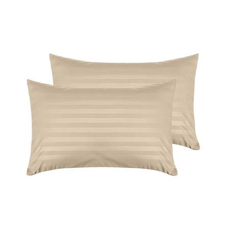 ปลอกหมอนหนุน PICASSO CT STRIPE 21x36 นิ้ว แพ็ก 2 ชิ้น สีน้ำตาล_0