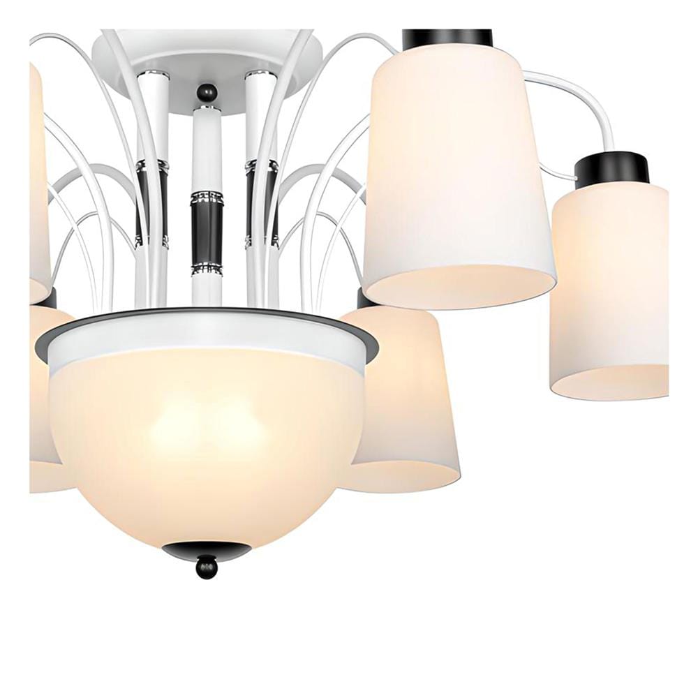 ไฟถาด LUMAX 01-03094 สีขาว/ดำ 8 หัว