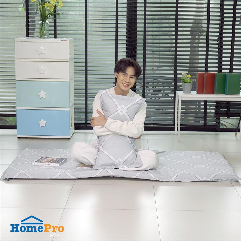 ที่นอนปิกนิก ME LIVING CHAIN 90X180 ซม. สีเทา