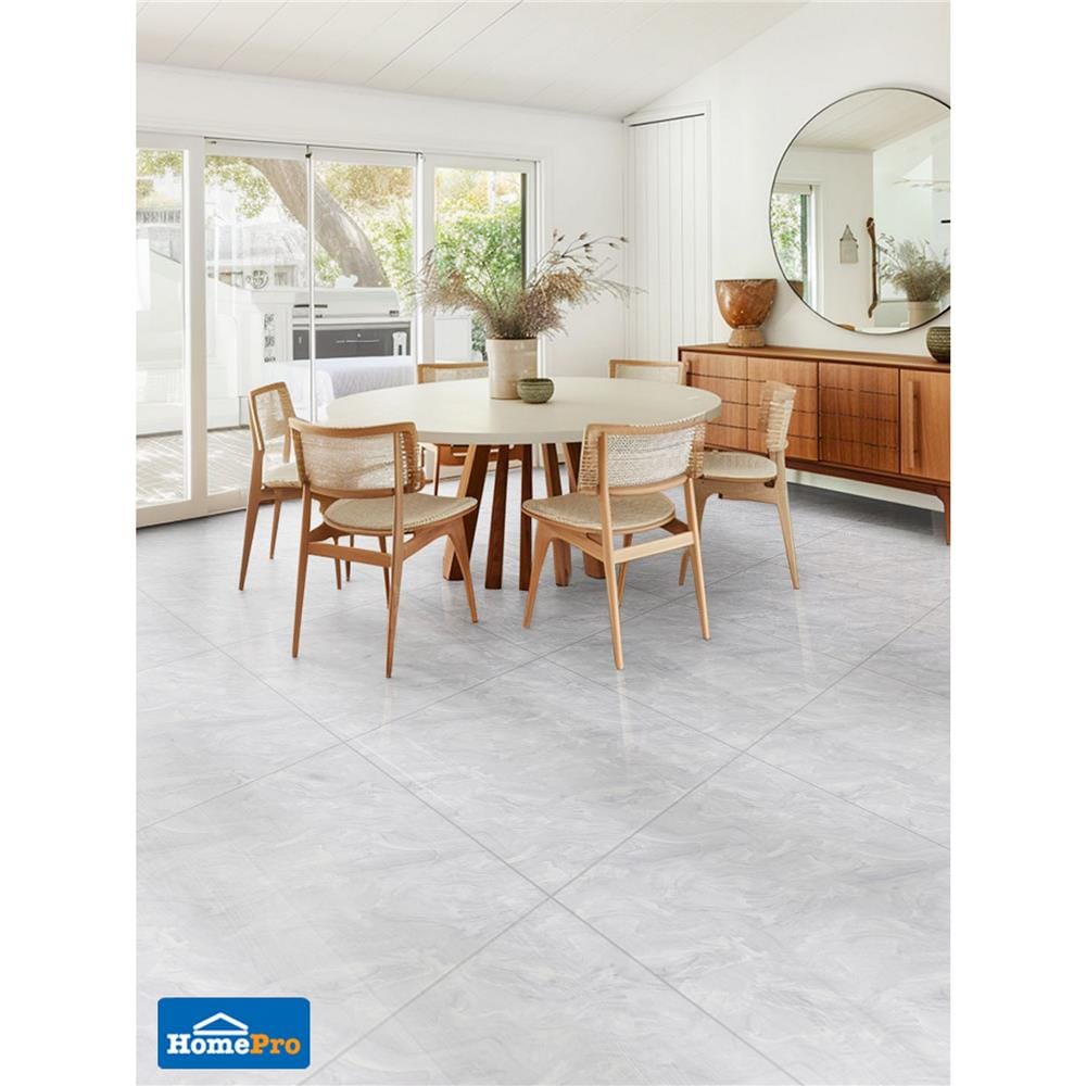 กระเบื้องพื้นพอร์ซเลน 60x60 ซม. TARA แบรลิน ไวท์ A 1.44 ตร.ม.