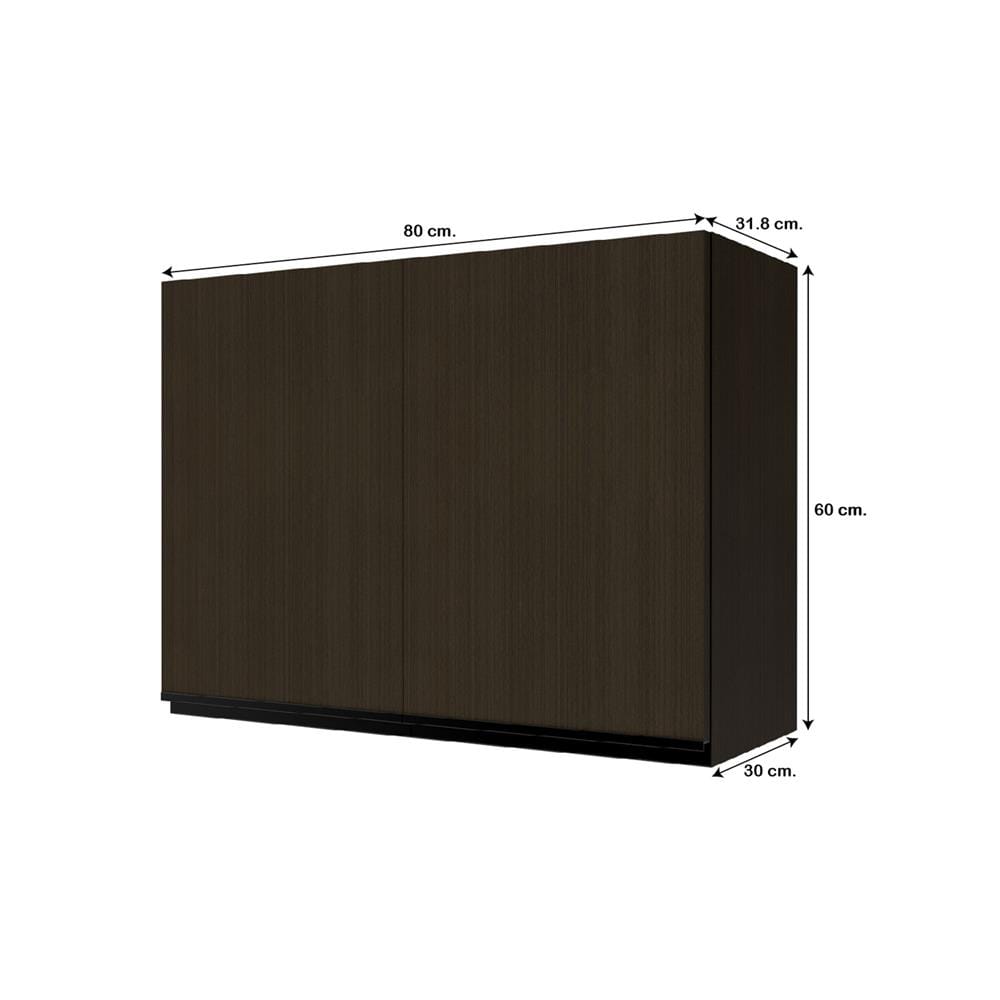 ตู้แขวนคู่ JUPITER SILKY BROWN 80x60 ซม.