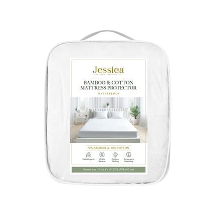 ผ้ารองกันเปื้อน 5 ฟุต JESSICA BAMBOO 20516 สี WHITE_4