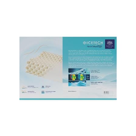 หมอนสุขภาพ ยางพารา LOTUS ICETECH 13.5x22 นิ้ว สีขาว_11