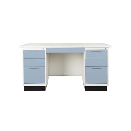 โต๊ะทำงานเหล็ก KIOSK BS-956 150 ซม. สีเทาอ่อน_0
