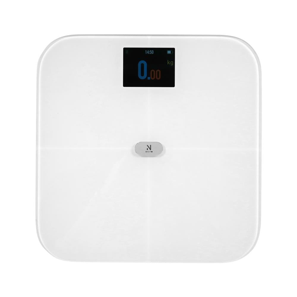 เครื่องชั่งน้ำหนักวัดมวลกาย NIKITO CF588BLE+WIFI สีขาว